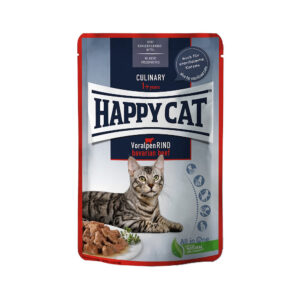 Akcie, Krmivo - konzervy a vlhká strava pre mačky, Mačacie kapsičky, Mačky - Happy Cat Kapsička Culinary Voralpen-Rind 85g