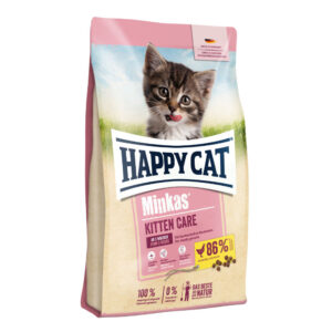 Akcie, Krmivo - granule pre mačky, Mačky, Pre mačiatka a juniorov - Happy Cat Minkas Kitten Care Geflügel 1,5 kg