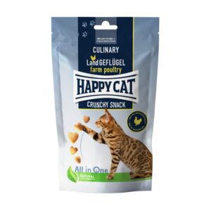 Akcie, Mačky, Maškrty pre mačky, Pochúťky, maškrty pre mačky - Happy Cat Crunchy Snack Land-Geflügel 70g