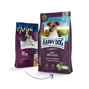 Akcie, Krmivo - granule pre psov, Pre citlivých psov - sensitiv, Psy - Happy Dog Mini Ireland 300 g