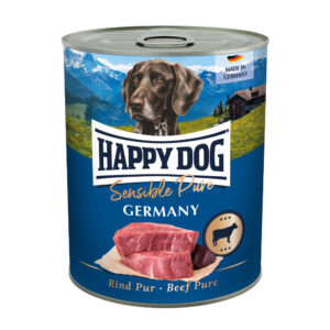 Akcie, Konzervy a mäsovky, Krmivo - konzervy a vlhká strava pre psov, Psy - Happy Dog Rind Pur Germany - hovězí 800 g