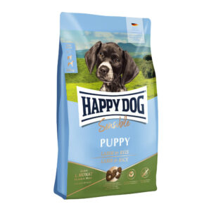 Akcie, Krmivo - granule pre psov, Pre šťeňatá a juniorov, Psy - Happy Dog Puppy Lamb & Rice 4 kg