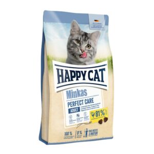 Akcie, Krmivo - granule pre mačky, Mačky, Pre dospelé mačky - Happy Cat Minkas Perfect Care Geflügel & Reisl 500 g