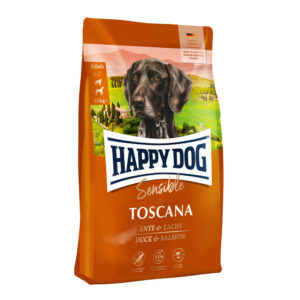 Akcie, Krmivo - granule pre psov, Pre citlivých psov - sensitiv, Psy - Happy Dog Toscana 4 kg