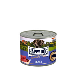 Akcie, Konzervy a mäsovky, Krmivo - konzervy a vlhká strava pre psov, Psy - Happy Dog Büffel Pur Italy - buvolí 200 g