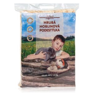 Hlodavce, Hobliny a papier, Podstielky a toalety pre hlodavce - Hoblinová podestýlka hrubá, 40l/96