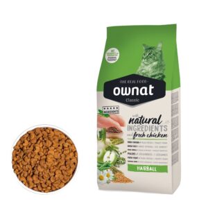 Krmivo - granule pre mačky, Mačky, Pre dospelé mačky - OWNAT CLASSIC CAT Hairball 4kg