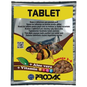 Akvaristika, Krmivo pre ryby, Pre ryby žijúce pri dne - Prodac Tablet, 12g/sáček