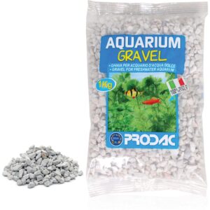 Akvaristika, Dekorácie a vybavenie akvária, Štrky, Štrky a piesok - Prodac Quartz white 6-9mm, 1kg