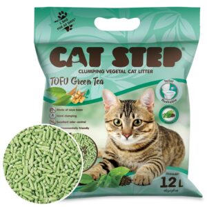 Hrudkujúca podstielka, Mačky, Podstielky a toalety pre mačky, Podstielky pre mačky - Cat Step Tofu Green Tea 5,4kg