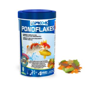 Akvaristika, Jazierko a príslušenstvo, Krmivá, Vločkové - Prodac Pondflakes, 160 g