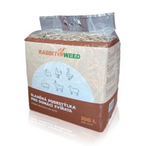 Drevité a peletové podstielky, Hlodavce, Hobliny a papier, Kukuričné podstielky, Podstielky a toalety pre hlodavce - Rabbit Weed slamená podstielka pre domáce zvieratá 250l