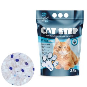 Mačky, Podstielky a toalety pre mačky, Podstielky pre mačky, Silikagélová podstielka - Cat Step Crystal Blue 1,67 kg / 3,8 l