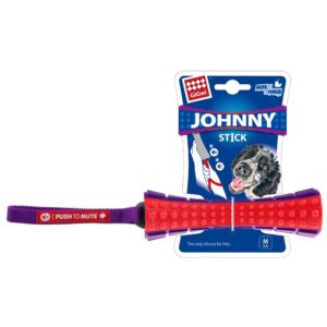 Hračky pre psa, Psy, Výcvikové hračky - GiGwi Johnny Stick aport zvukový červeno/purpurový